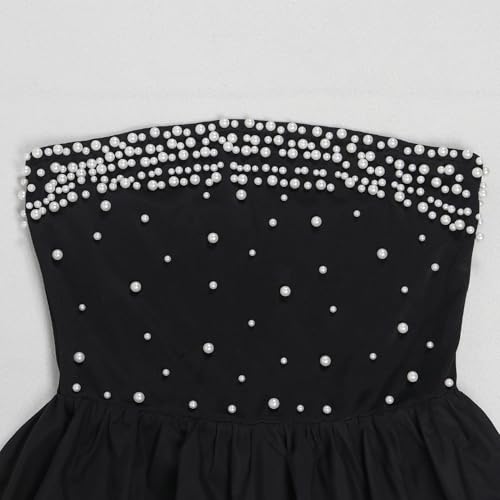 Image of PORRCEY Women's Sexy Rhinestone Mesh See Through Party Night Prom Dress