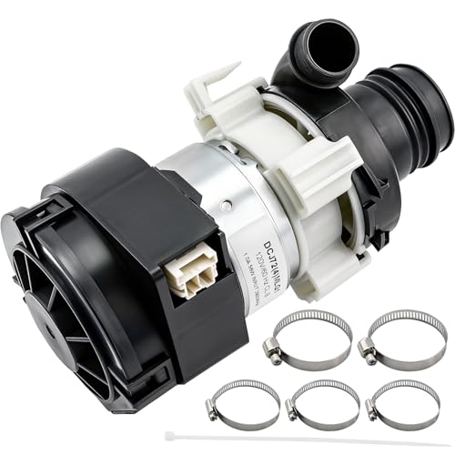 WD26X23258 Dishwasher Circulation Pump Assembly Compatible with ge Dishwasher: GDT605PMM0ES GDT695SMJ0ES GDF530PGM0BB GDF630PSM0SS etc. Replace WD26X22285 WD26X22826 WD26X22518 EAP11772000 etc.