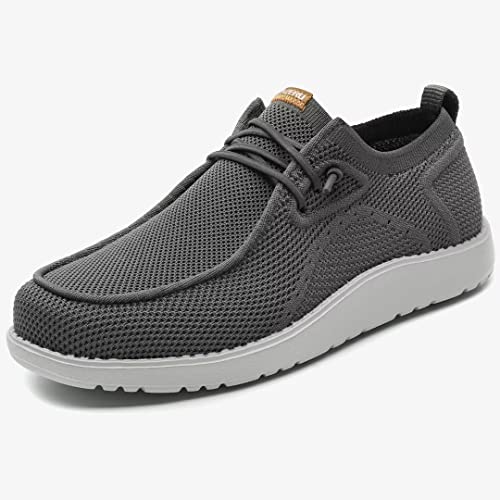 1Tazero Men Slip On Shoes Loafer With Arch Support Insoles,Men Casual Shoes For Plantar Fasciitis(Gray 14) #TOP3