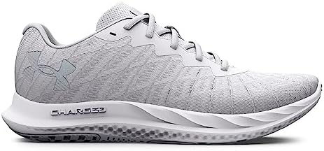 Under Armour Women's Charged Breeze 2 Running Shoe, (100) White/Halo Gray/White, 8 | Image 1