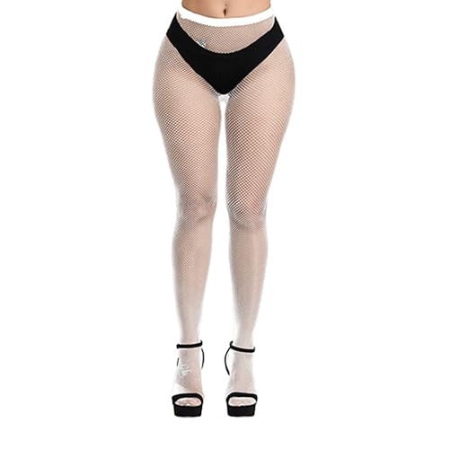 Image of Bestjybt Womens Fishnet Tights High Waist Mesh Fish Net Stockings Pantyhose