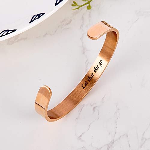 Personalized Custom Bracelets Bangle for Women, Customized Engraved Cuff Bracelet, Name Quote Inspirational Jewelry Personalized Gifts for Women Men4