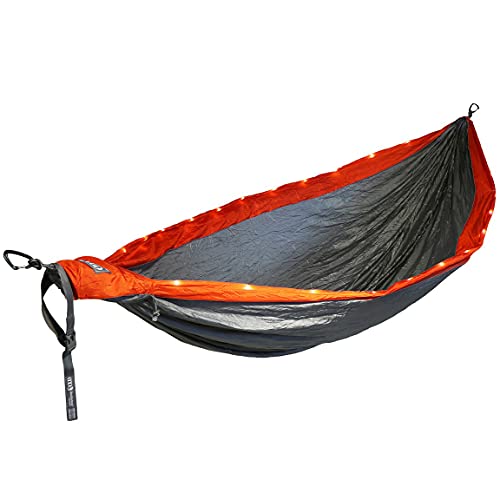 Eno - Eagles Nest Outfitters Doublenest Led Hammock, Orange/Grey #TOP20