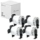 DK-2212 Papieretikett kompatibel für Brother DK2212,62 mm x 15,24 m, kontinuierliches Etikettenband, Verwendung mit Brother QL-500, QL-550, QL-570, QL-580N, QL-650TD, QL-700 Etikettendrucker,4 Rollen