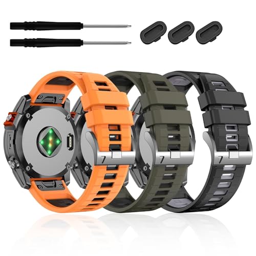 Bracelet 20mm souple Instinct 2S et Fenix 6S Pro antichoc