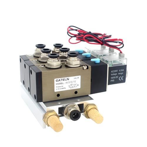 Électrovanne 4V310-10 AC110V sur base aluminium usinée