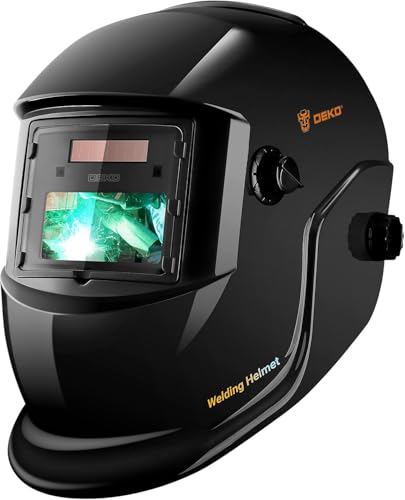 Image of Welding Helmet Auto Darkening: DEKORPO True Color Solar Powered Auto Darkening Welding Welder Mask Hood Helmets