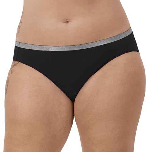Hanes Women's Just My Size Brief Underwear, Cotton Stretch Brief Panties, Plus Sizes, 5-Pack2