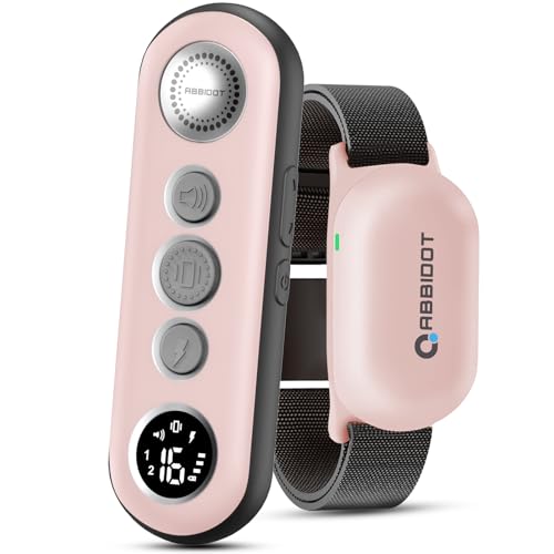 ABBIDOT Collier de Dressage pour Chien - Portée de 1.5km, 3 Modes de Dressage, Bip Vibration Sûr Choc, Collier Electrique pour Petits et Grands Chiens,...