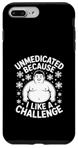 Unmedicated Because I Like A Challenge �ʔ��� �X�}�z�P�[�X iPhone 7 Plus/8 Plus �p