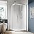 SUNNY SHOWER Corner Shower Enclosure 1/4 in. Clear Glass Semi-Frameless Sliding Shower Doors, 34 in. X 34 in. X 72 in. Bath Door, Chrome Finish Corner Shower Glass Enclosure