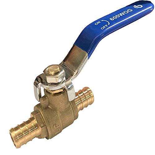 Exclusive Vermont Pex Fittings pxv-12 1/2Pex Plumbing Brass Ball Full Port Stop Valve Standard Crimp Ends for Pex Plumbing Valves Lead Free (Pack of 5) 70% Off Everything Vermont Pex Fittings pxv-12 1/2Pex Plumbing Brass Ball Full Port Stop Valve Standard Crimp Ends for Pex Plumbing Valves Lead Free (Pack of 5)