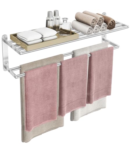 VOTZAAQ 32 in Towel Racks for Bathroom, Bath Towel Shelf