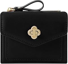 # K Black Women's Flower Closure Wallet