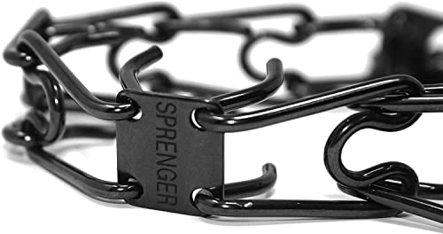 Herm Sprenger Black Stainless Steel Prong Dog Training Collar Ultra-Plus Pet Pinch Collar No-Pull Collar For Dogs Anti Pull Training Collar Made In Germany 3.2Mm X 23In Medium #TOP4