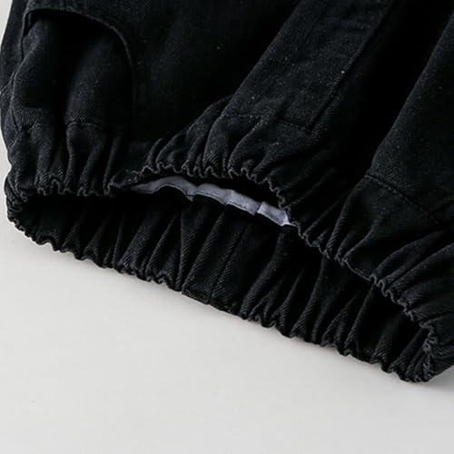 Moonker Girls Baggy Jeans Cute Heart Embroidery Straight Wide Leg Denim Pants Loose Palazzo High Elastic Waist4