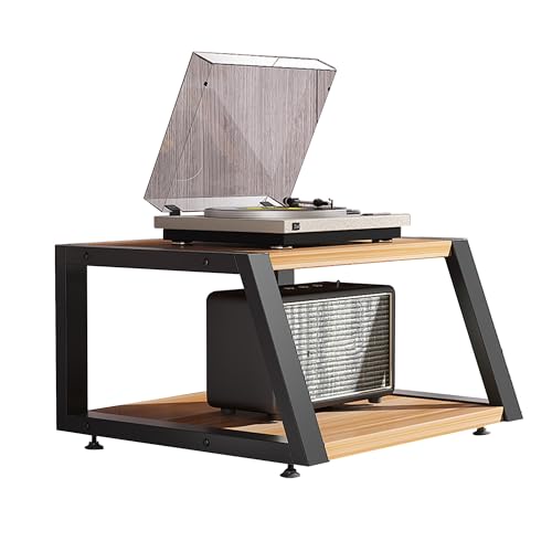 Armadietto per dischi in vinile a più livelli per apparecchiature elettroniche e audio, elegante per salotti e studi, perfetto per gli amanti della musica e i collezionisti