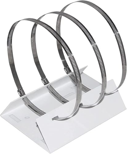 Image of CCTV PTZ Camera Pole Mounting Clamp /Bracket with 3 Nos. 200 MM SS Rings, for Indoor & Outdoor Usage, Universal Compatible with 1MP to 12MP Resolution Camera