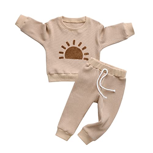 Image of Toddler Baby Boy Clothes Infant Long Sleeve Bear Print Tops + Pants Sweatsuit Outfits