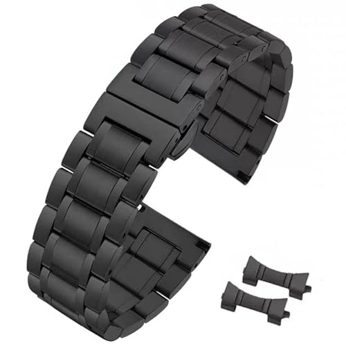 Image of Quick Release Stainless Steel Watch Band Bracelet 12mm to 24mm Straight & Curved End Universal Stainless Steel Metal Watch Strap Smartwatch Replacement Band Men Women