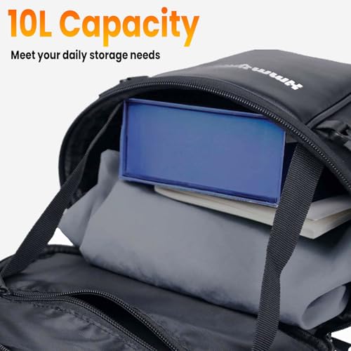 HmmtyRack 10 L Motorcycle Tail Bag Waterproof Multifunctional Motorcycle Bags for Back Seat, Outdoor Sports Motorcycle Seat Bag Storage Bag with Shoulder Strap, Motorcycle Accessories