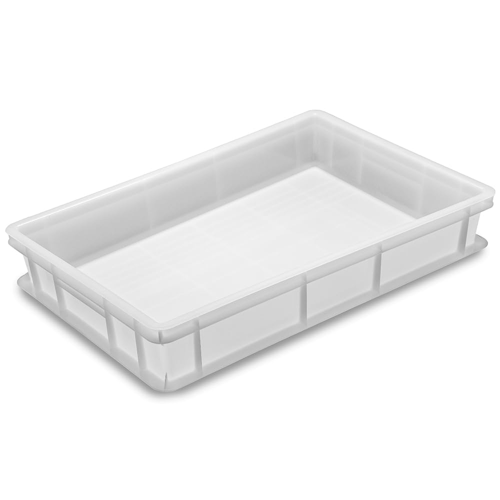 Set 6 cassette porta impasto panette pizza pane 60x40xh10 anticontaminazione certificata per alimenti VASCHETTA DA FRIGO professionale litri 20 impilabilePIZZERIA CASEIFICI