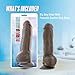 Blush Novelties Adult Sex Toys - Au Naturel Big Boy - Sensa Feel Dual Density Realistic 10 Inch Dildo - Suction Cup Base Harness Compatible - Lifelike FlexiShaft Cock - Women Men Couples - Chocolate