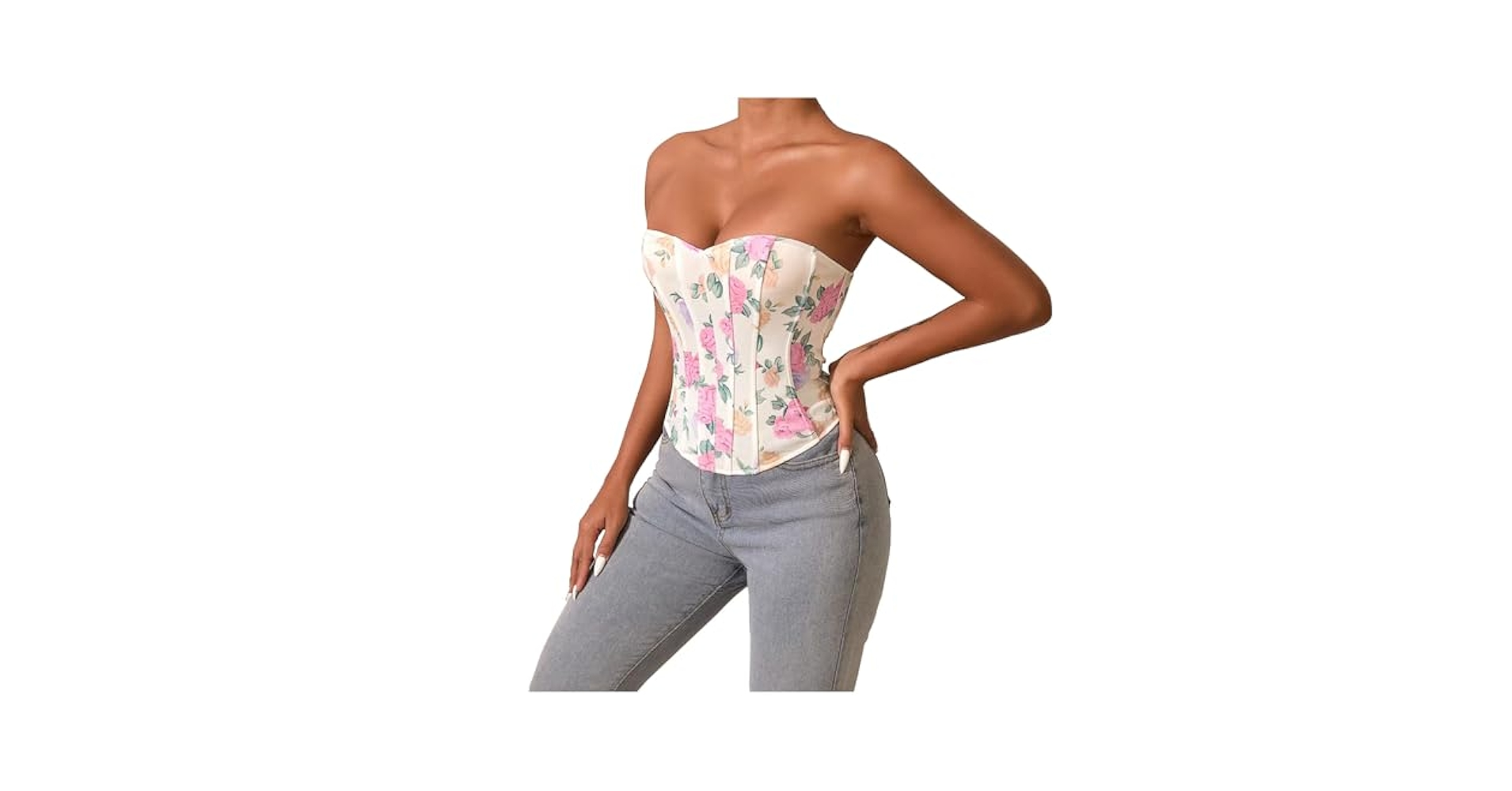 トップス ANDWANG Satin lingerie corset tops 81XHwnOlOtL._UY1000_.jpg