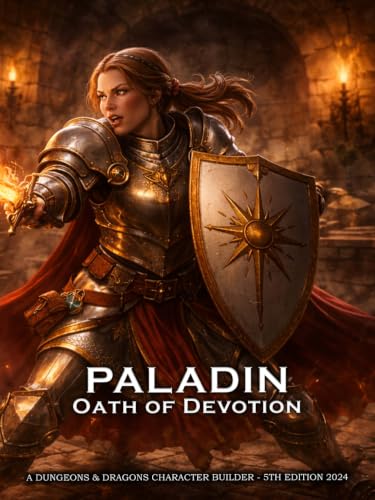 Devotion Paladin Character Builder for D&D 5E 2024: Class and Sub-Class Features, Action Economy, Smites with Spell List & More