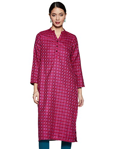 Image of Indigo by Clarks Women's Acrylic Straight Winter Kurta