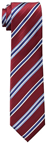 Dockers Big Boys' Stripe Necktie, Red, One Size