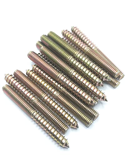 Image of Hanger Bolt M8x75 Double Headed Bolt Self-Tapping Screw for Furniture 15Pcs