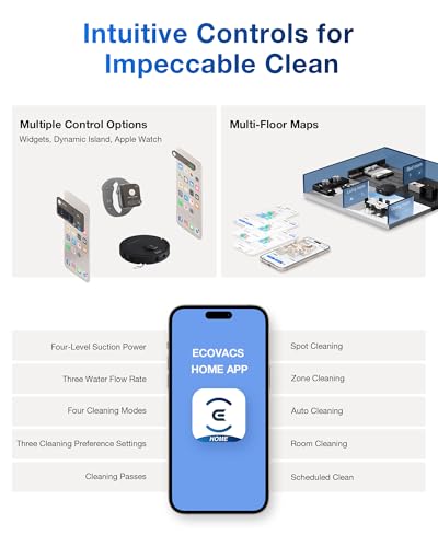 Image of ECOVACS Deebot T30e Omni 2 in 1 Robot Vacuum Cleaner&Mop, 2026 25000 Pa Suction, Self-Empty & Self Wash Omni-Station,ZeroTangle 3.0-Hot Air-Drying, Auto-Lift Mop On Carpet, 300 Mins Runtime