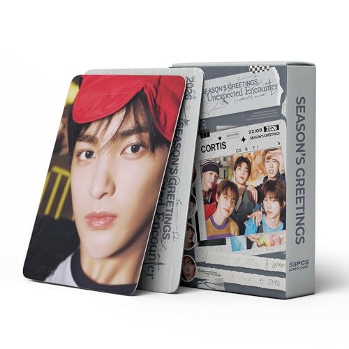 sunlelekz CORTIS 2026 Season's Greetings Unplanned Encounter Lomo Cards - 55PCS Kpop Collectible Photocards for CORTIS Fans