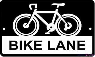 Street sign warning plaque Tin Wall Art Bike Lane For Property New Metal Aluminum Office Signs Outdoor & Indoor Sign 12x8 inch