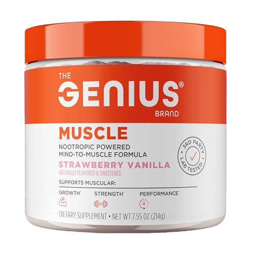 The Genius Brand Genius Muscle - Muscle Health Supplement for Growth, Endurance & Recovery -...