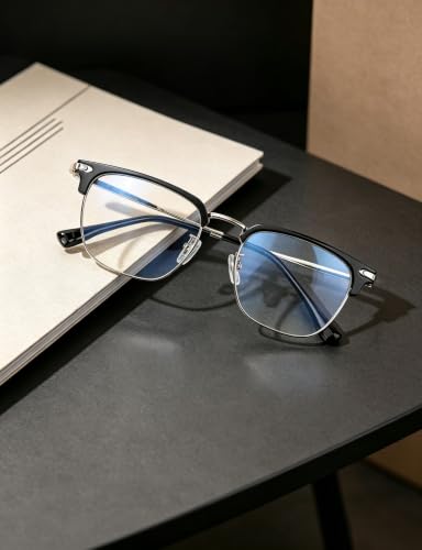 Image of Blue Light Blocking Glasses for Men Anti-Fatigue Computer Monitor Gaming Glasses Prevent Headaches Glasses