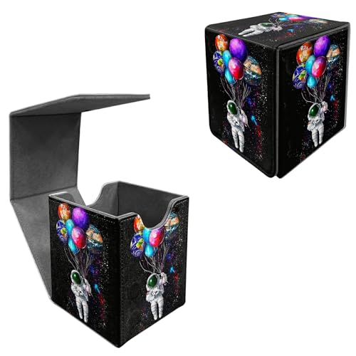 HEAKIERG Card Deck Box Organizer, 100+ Sleeved Cards Deck