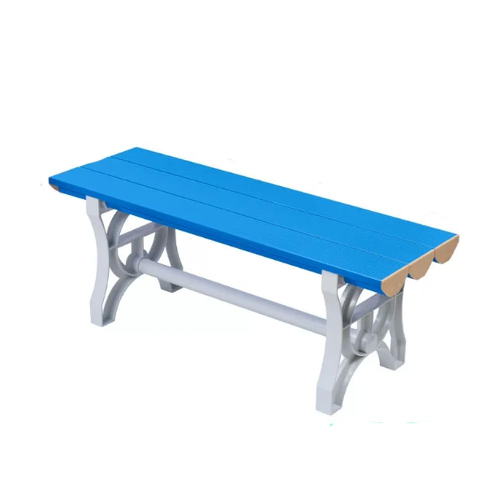 Banco de ocio de plástico ABS impermeable, alta capacidad de carga de 800 kg, para interiores y exteriores, gimnasio, parque, piscina