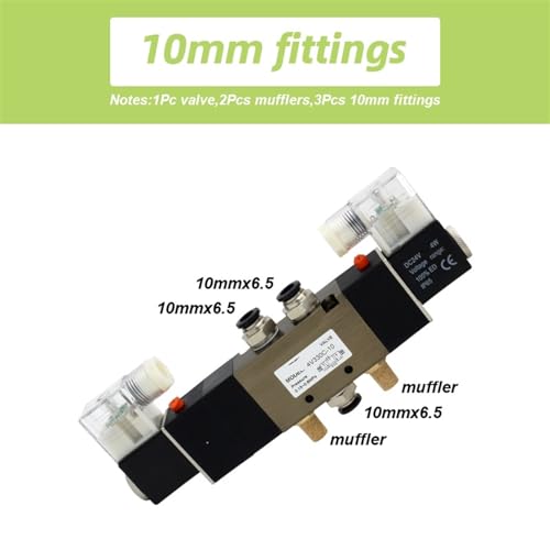 Électrovanne pneumatique 4V330E-10 double solénoïde 5 voies 3 positions 3/8 BSPT DC24V