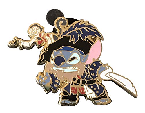 Disney Pirates of the Caribbean Stitch Captain Barbossa Exclusive Trading Pin