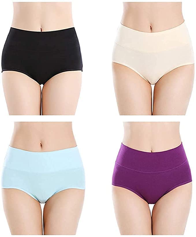Image of ELEG & STILANCE High Waist Plus Size Tummy Tucker Cotton Panty - Full Coverage Inner Body Shapewear for Women, Stretchable & Comfortable