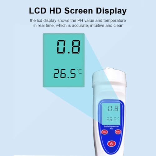 Réfractomètre de salinité LCD pour corriger la température et mesurer précisément