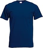 Fruit of the Loom Men's Original T. T-Shirt, Navy, XX-Large