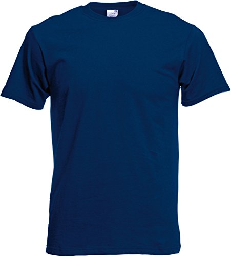 Fruit of the Loom Herren T-Shirt Ss022m, Blau (Marineblau), XL