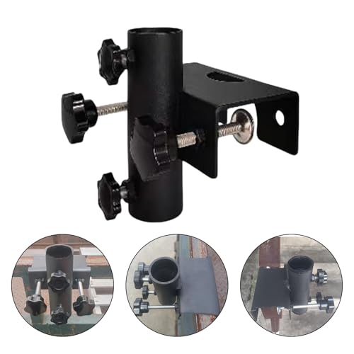 Support de fixation pour parasol robuste et durable avec revêtement protecteur