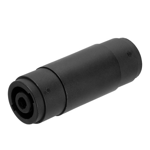 Cmple - 4-Pin Pole Female to 4-Pin Pole Female Speakon Coupler Adapter, Socket Audio Adapter for Amplifiers, Mixers - Black