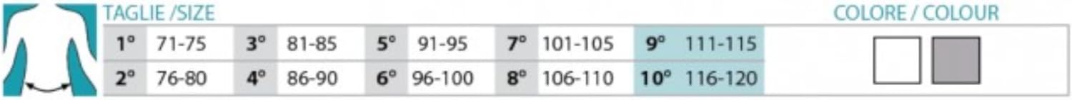 Elastic Containment Slip Brief Ref. 307 Size 9 inch. 43.70"-45.27" (111-115 cm.) White