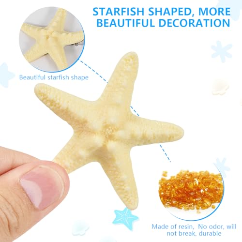Set de 2 pinzas con diseño de estrella de mar miniatura 3