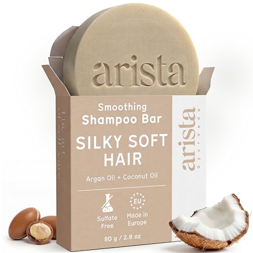 Image of Arista Normal Hair Shampoo Bar, Sulfate Free, Shikakai Fruit Powder & Argan Oil Shampoo, Eco Women's and Men's Shampoo Bar, Solid Vegan & Ayurvedic Shampoo (80 g)